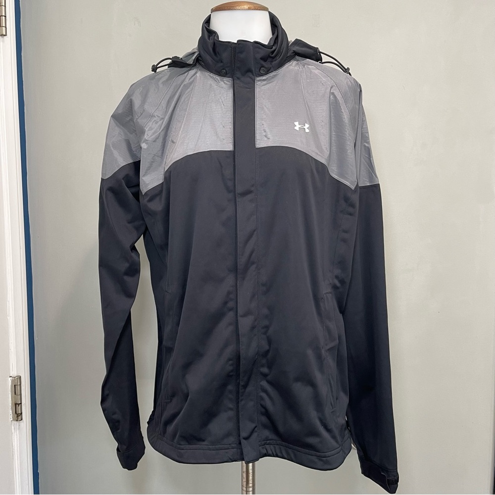 Under Armour Light Weight Jacket with Hoodie Women Size Medium - Picture 2 of 16